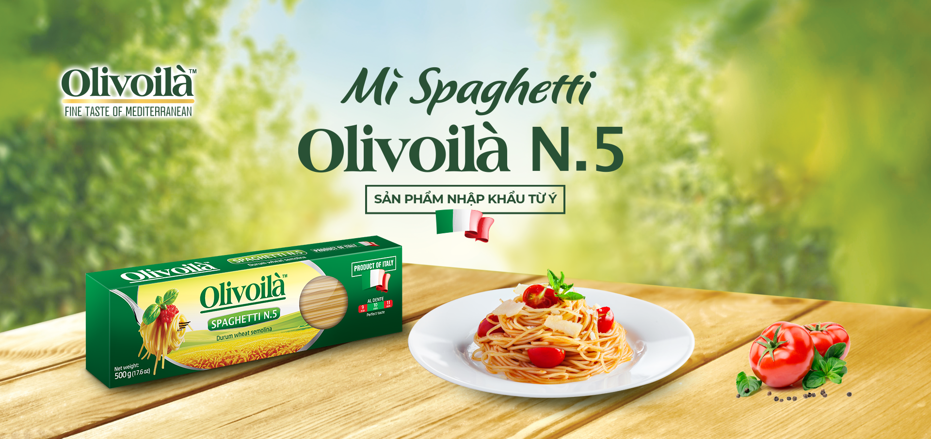 Mì Spaghetti Olivoilà (Túi Zip)