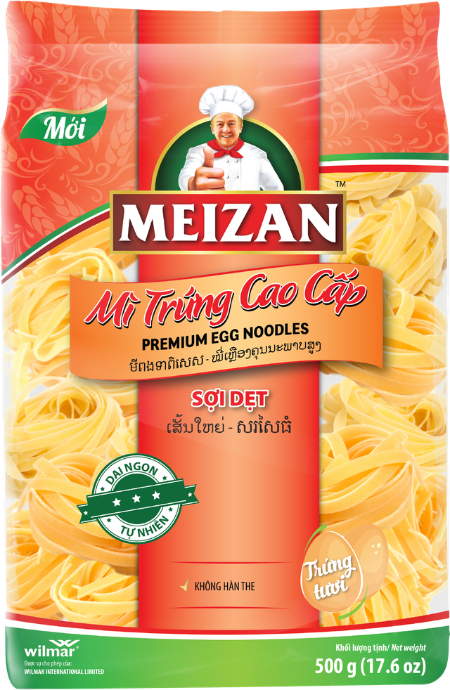 Mì Trứng Cao Cấp Meizan – Sợi Dẹt