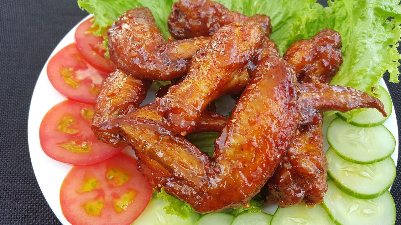 Cánh gà chiên giòn sốt me
