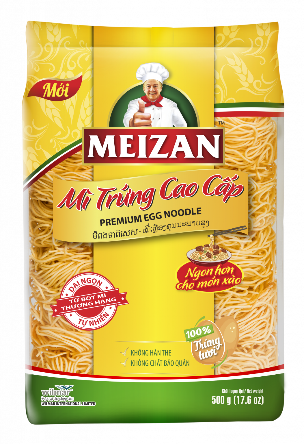 Mì Trứng Cao Cấp Meizan - Ngon hơn cho món xào - Meizan